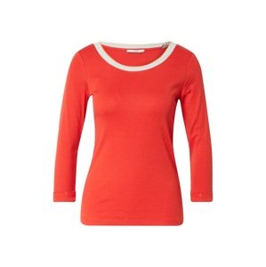 ESPRIT Tričko  biela / béžová / oranžovo červená