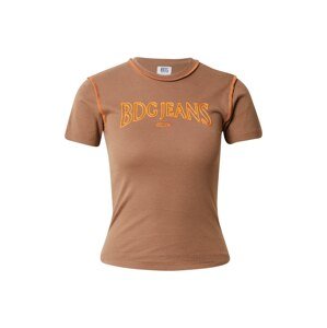 BDG Urban Outfitters Tričko  hnedá / oranžová