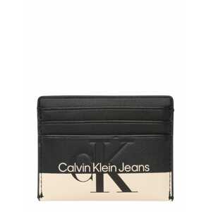Calvin Klein Jeans Puzdro  čierna / biela ako vlna