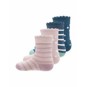 EWERS Ponožky  tmavomodrá / fialová / ružová / biela