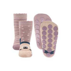 EWERS Ponožky  béžová / ružová / biela