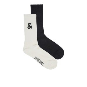 JACK & JONES Ponožky 'AUSTIN'  čierna / biela