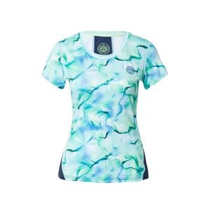 BIDI BADU Funkčné tričko 'Eve'  námornícka modrá / pastelovo zelená / tmavozelená / biela
