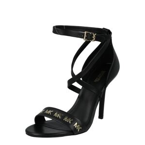 MICHAEL Michael Kors Remienkové sandále 'ASTRID'  čierna / zlatá