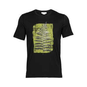 ICEBREAKER Funkčné tričko 'Tech Lite II SS Fern Imprint'  svetlosivá / zelená / čierna