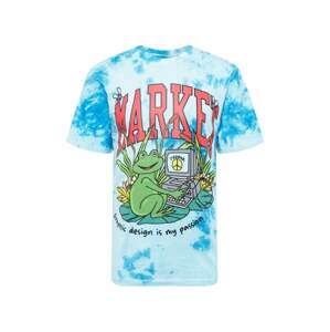 MARKET Tričko 'Passionate Frog'  modrá / pastelovo modrá / červená / zelená