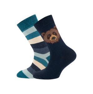 EWERS Ponožky  krémová / nebesky modrá / tmavomodrá / hnedá
