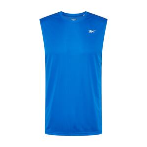 Reebok Sport Funkčné tričko  modrá / biela