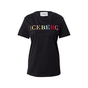ICEBERG Tričko  čierna / zmiešané farby