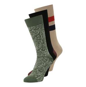 Ted Baker Ponožky 'GRENONE'  béžová / zelená / čierna / biela