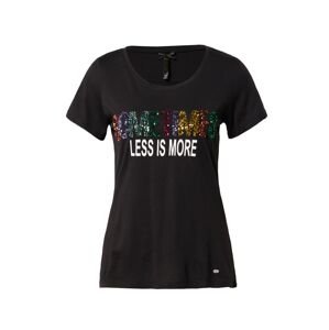 Key Largo Tričko 'LESS'  zmiešané farby / čierna / biela