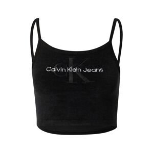 Calvin Klein Jeans Top  antracitová / čierna / biela
