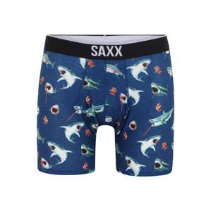 SAXX Športové nohavičky 'VOLT'  biela / námornícka modrá / oranžová