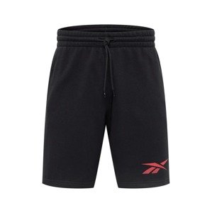 Reebok Sport Športové nohavice  svetločervená / čierna