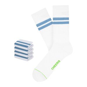 CHEERIO* Ponožky  modrá / zelená / biela