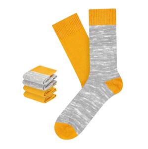 CHEERIO* Ponožky 'Boot Buddy 4P'  béžová / žltá / sivá