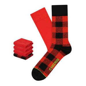 CHEERIO* Ponožky 'Jackchec '  zelená / červená / čierna