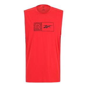 Reebok Sport Funkčné tričko ' Workout Ready'  červená / čierna