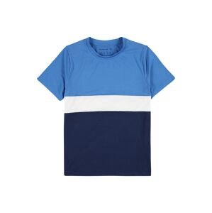 Abercrombie & Fitch Tričko  modrá / námornícka modrá / biela