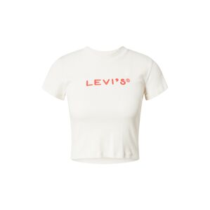LEVI'S Tričko  krémová / svetločervená