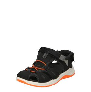 ECCO Sandále 'X-Trinsic'  sivá / oranžová / čierna / biela
