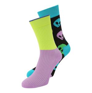 Happy Socks Ponožky  nefritová / neónovo zelená / fialová / čierna