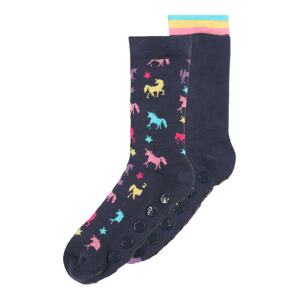 EWERS Ponožky  svetlomodrá / tmavomodrá / žltá / ružová
