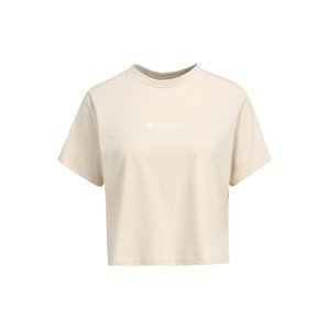 COLUMBIA Funkčné tričko  béžová / biela
