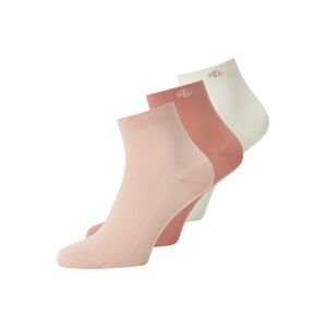 Lauren Ralph Lauren Ponožky  krémová / kaki / rosé / staroružová
