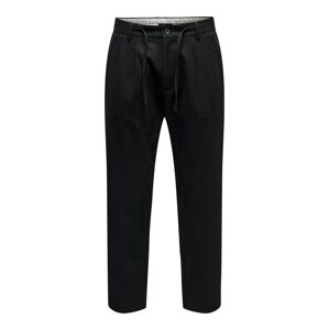 Only & Sons Plisované nohavice 'Dew Pax'  čierna