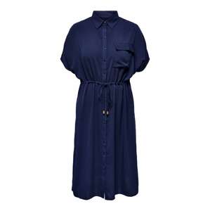 ONLY Carmakoma Košeľové šaty 'Carcoris'  námornícka modrá