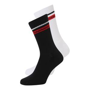 HUGO Ponožky  tmavomodrá / biela / čierna / červená