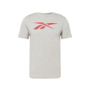 Reebok Sport Funkčné tričko  sivá / červená
