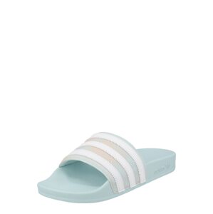 ADIDAS PERFORMANCE Plážové / kúpacie topánky 'Adilette'  pastelovo modrá / marhuľová / biela
