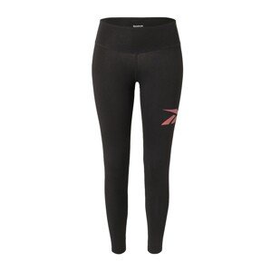 Reebok Sport Športové nohavice  svetloružová / čierna