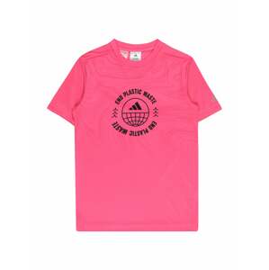 ADIDAS SPORTSWEAR Funkčné tričko  sivá / ružová / čierna