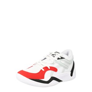 PUMA Športová obuv 'TRC Blaze Court '  striebornosivá / červená / čierna / biela