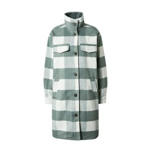 TOM TAILOR DENIM Prechodný kabát  pastelovo zelená / biela / zelená melírovaná