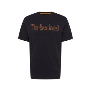 TIMBERLAND Tričko  hnedá / jedľová / čierna
