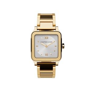 Kapten & Son Analógové hodinky 'Tresor Gold'  zlatá / strieborná