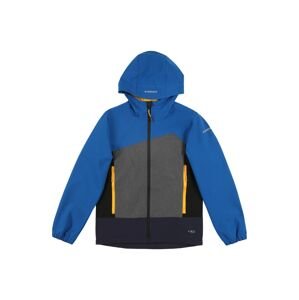 ICEPEAK Outdoorová bunda 'KENMORE'  modrá / námornícka modrá / sivá melírovaná / oranžová