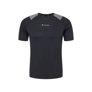 Champion Authentic Athletic Apparel Funkčné tričko  sivá / čierna / biela