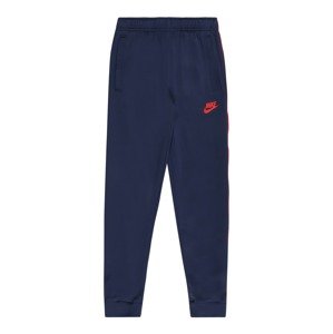 Nike Sportswear Nohavice  námornícka modrá / červená