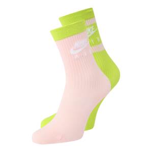 Nike Sportswear Ponožky  trstinová / ružová / biela