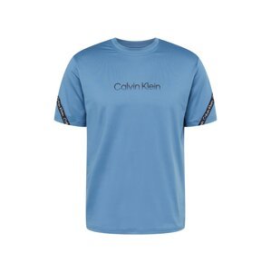 Calvin Klein Performance Funkčné tričko  modrá / čierna / biela