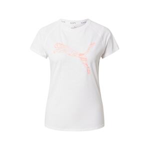PUMA Funkčné tričko 'Run Favorite'  broskyňová / biela