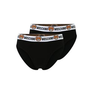 Moschino Underwear Nohavičky  čierna / biela / hnedá