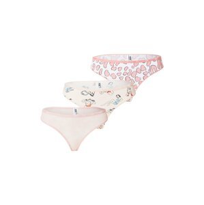 Moschino Underwear Nohavičky  krémová / svetlomodrá / ružová / čierna