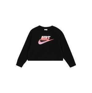 Nike Sportswear Mikina  orchideová / koralová / čierna / biela