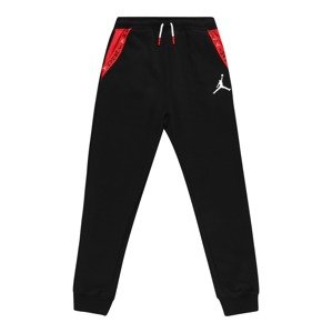 Jordan Nohavice  čierna / biela / ohnivo červená